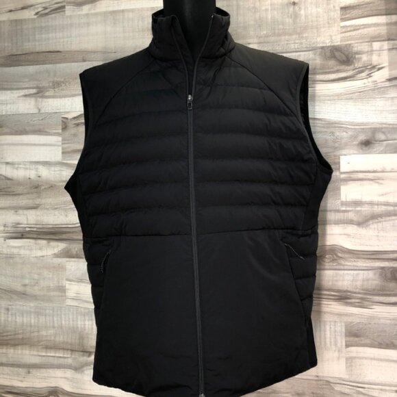 lululemon athletica Other - Lululemon Goose Down Puffer Vest Black Quilted Primaloft Full Zip Men’s Size XXL